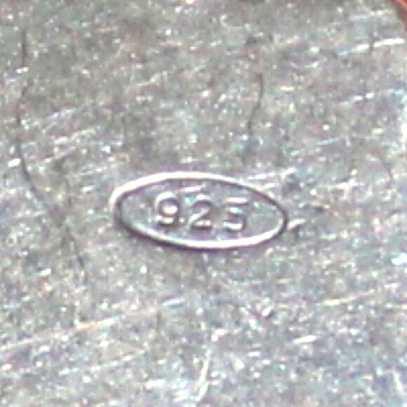 Sterling Silver Garnet Daisy Earrings - Picture 4 of 5